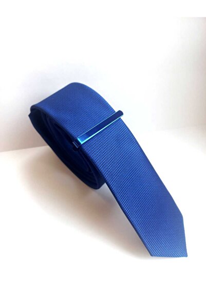 Kravatistan Blue Color Tie Clip- 5.5cm