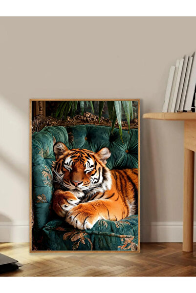 Tuba Decor Tablo dintr-o singură bucată cu rame din lemn pentru sufragerie, s...