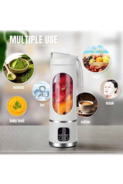 Generic Portable Blender, USB-C Rechargeable Smoothie Maker with LED Battery Indicator – 450ml