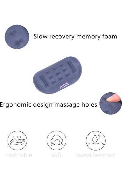 RUBIK Memory Foam Keyboard & Mouse Wrist Rest Pad - Ergonomic Palm Support