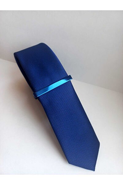 Kravatistan Blue Color Tie Clip- 5.5cm