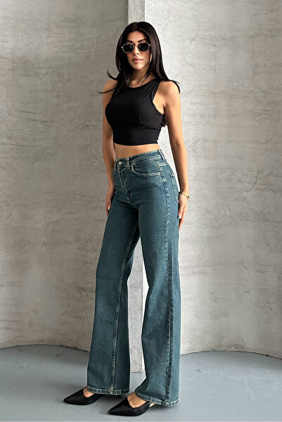 macharel jeans D91 Жіночі джинси-палаццо