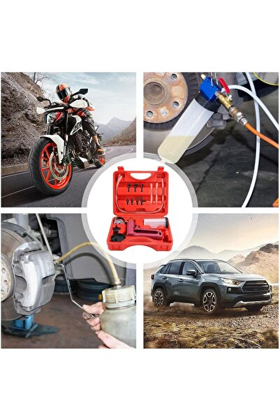 AZONEE طقم تنفيس فرامل التفريغ - مجموعة اختبار مضخة التفريغ اليدوية الفردية م...