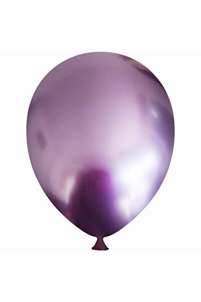 Bravo Helyuma Compatible Purple Chrome Balloon Mirror Balloon 12 Inch 5 Pieces Chrome Purple Balloon 12 Inch