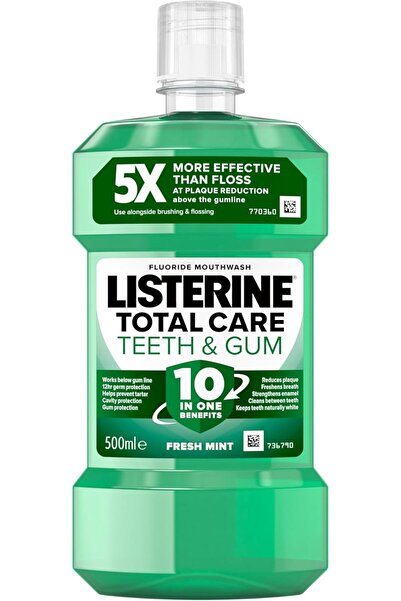 Listerine Teeth & Gum Defence 500 ml – Diş ve Diş Eti Koruyucu Ağız Gargarası...