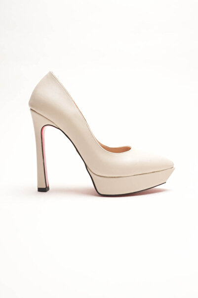 Ayakkabı Ateşi Women's Special Design Platform Shoes Siena Beige Skin