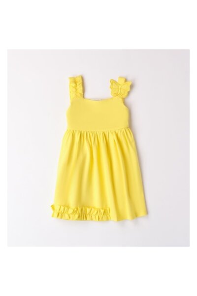 Sarabanda Dress with butterfly applique and ruffles for girls, Sarabanda, 0.8...