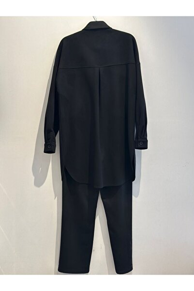 Kayra Embroidery Appliqued Suede Double Suit