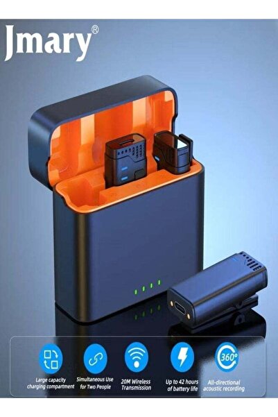 Jmary MW16 3in1 Plug Play Lapel Lavalier Wireless Microphone for Mobile & Camera