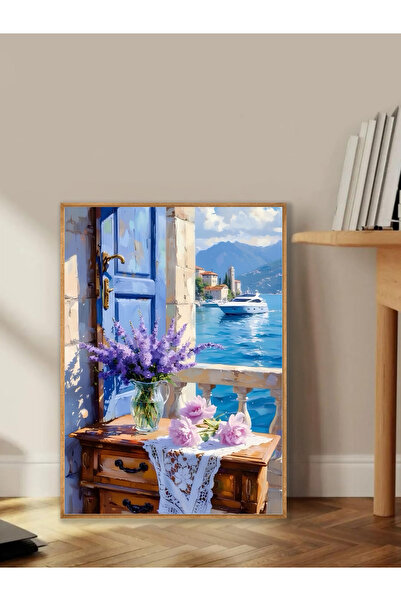 Tuba Decor Tablo dintr-o singură bucată cu rame din lemn pentru sufragerie, s...