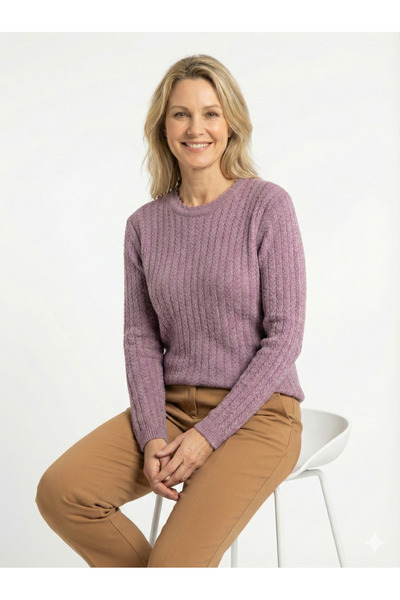 Oppland Women's Winter Knitwear Sweater Woolen Premium Soft Textured Modern Patterned