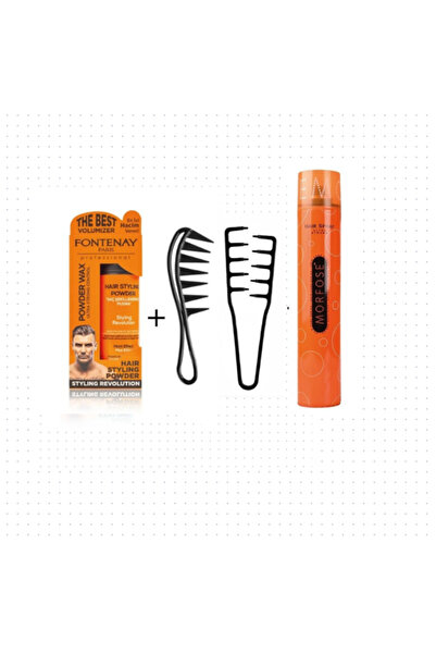 Fontenay Paris Saç Pudra Toz Wax Ultra Strong + Mucizevi Şekil Tarağı + Şekil...