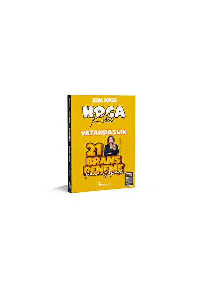 Hoca Kafası Yayınları 2026 KPSS Vatandaşlık Tamamı Çözümlü 21 Branş Deneme