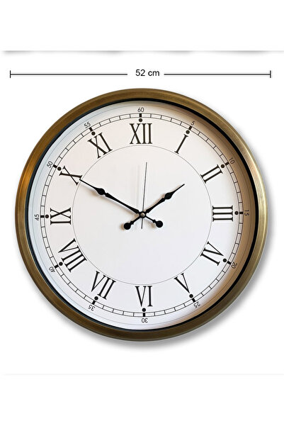 Butik Saati Metal Retro Duvar Saati | 52 cm | Butik Saat