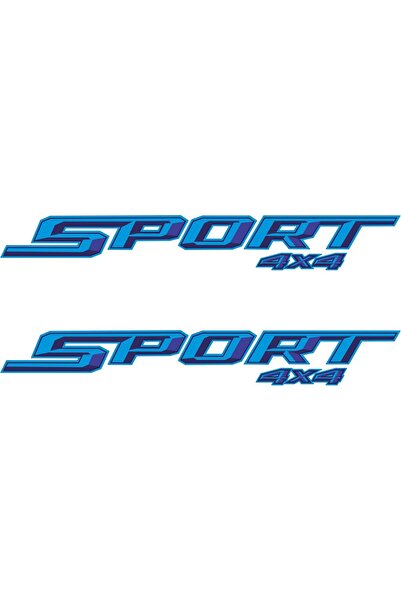 Emoda home Trove Sport 4x4 Decals for Ford F150 XLT (7.6x50.8 cm) Blue Bedsid...