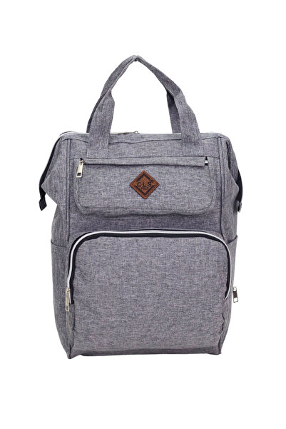 Probag Gray Mother Baby Backpack with Thermal Compartment Large Volume Baby Care Bag Stroller Compatible