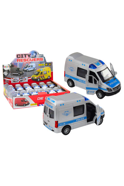 Bebelul Police car, scale 1:32, with moving doors, lights and sounds