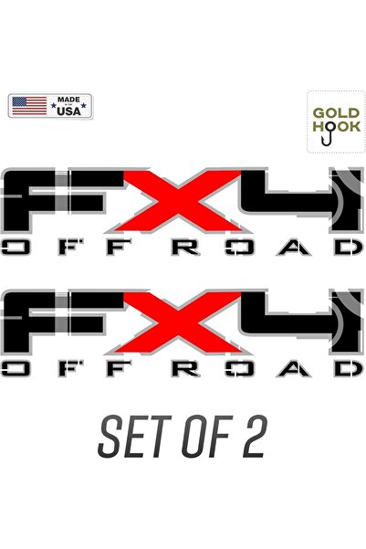 Emoda home Trove ملصقات FX4 للطرق الوعرة لسيارة فورد F150 (41.3 × 10.2 سم) مل...