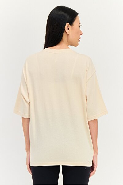 adidas Women Sportswear Fit Short Sleeve Outdoor T-Shirt, Beige