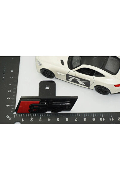 EDEXPORT S7 Siyah Kırmızı Ön Panjur Logo Arma Audi İle Uyumlu