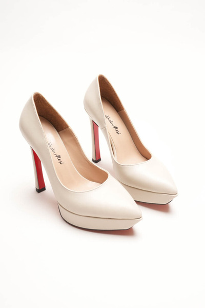 Ayakkabı Ateşi Women's Special Design Platform Shoes Siena Beige Skin
