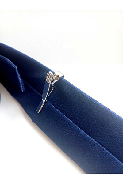 Kravatistan Silver Color Tie Clip- 5.5cm