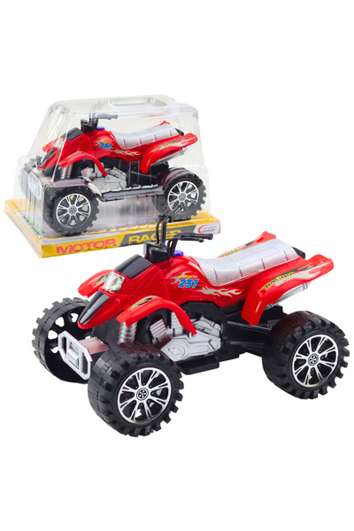 Bebelul ATV pentru copii cu roti aderente – ROSU, ideal pentru teren accidentat, 3 ani+