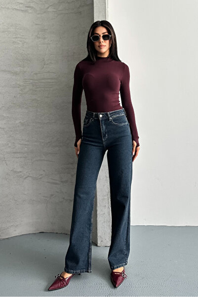 macharel jeans D91 Kadın Jean Palazzo Pantolon