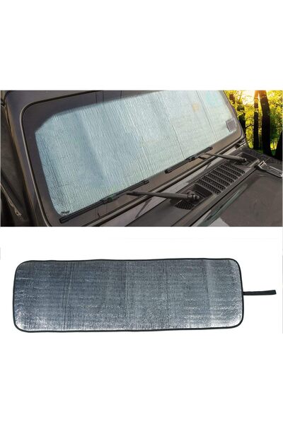 AZONEE مظلة واقية من الشمس للزجاج الأمامي لسيارة جيب رانجلر JL/JLU وجلاديتور ...