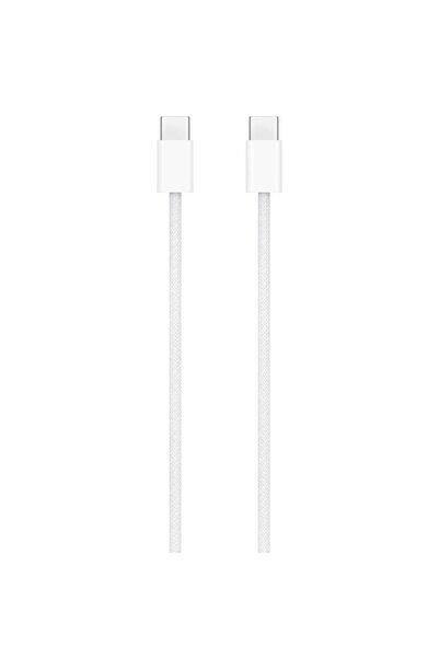 Apple Apple compatible charging and data cable, USB-C on both ends, Woven White, 1m, Bulk