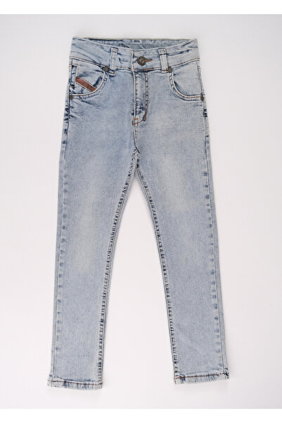 Doctor junior Момчешки дънки в цвят ледено синьо с тясна кройка