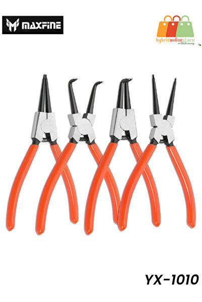 MAXFINE طقم كماشة حلقية سريعة الفتح من YX-1010، مكون من 4 قطع، لأدوات الحلقات...