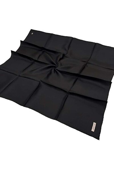 Armine Eșarfă simplă din mătase - 500 Black Sura