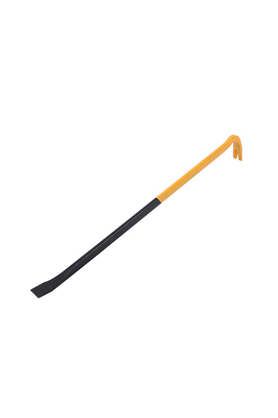 Lawazim Crowbar 45cm Orange/Black - Heavy Duty Pry Bar with Nail Puller
