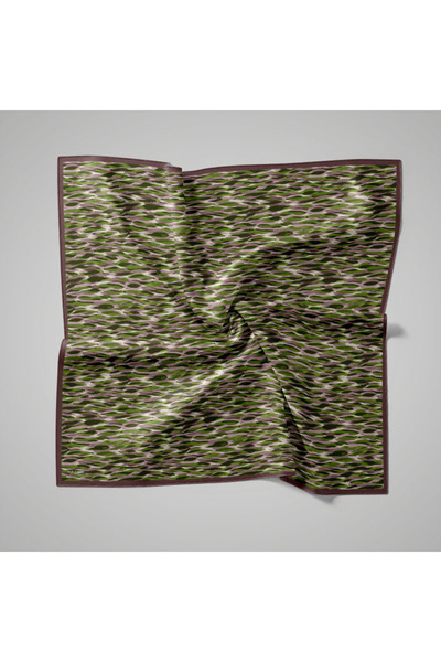 PİRAMİT Naturel Eşarp | Tel Örgü