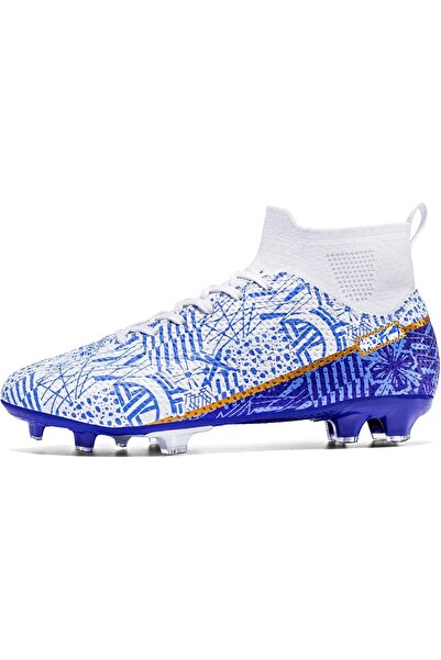 Donbella Donbest Men's Football Cleats High-Top Outdoor Sports Shoes 41 EU