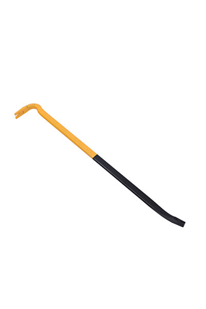 Lawazim Crowbar 45cm Orange/Black - Heavy Duty Pry Bar with Nail Puller