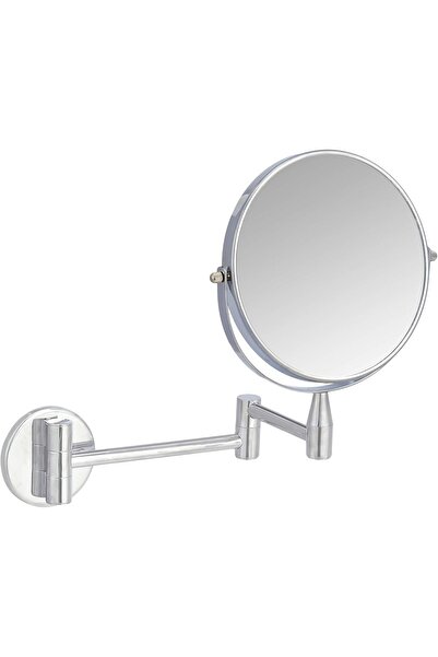 Amazon basics Wall-Mounted Vanity Mirror - 1X/5X Magnification, Chrome