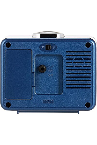 Casio TQ-218-2 Analog Alarm Clock (Blue/Black)