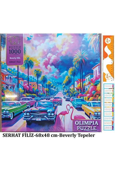 Olimpia Kutulu Puzzle 1000'lik 68x48 cm Beverly Hills+Sezgistore