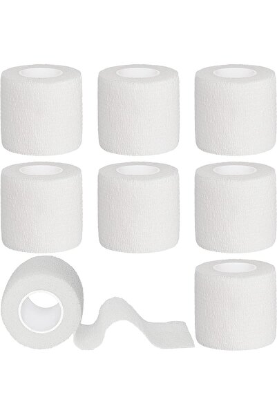 SYOSI ضمادة مرنة ذاتية اللصق، 2 بوصة × 5 ياردة، عبوة من 8 قطع