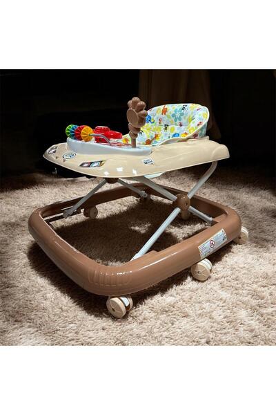 POZART LÜKS Bebek Yürüteç 8tekerli Direksiyonlu Şıngırdaklı