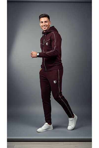 Plus Scorpion Men’s Hooded Zip-Up Tracksuit – Sport & Casual Full Set