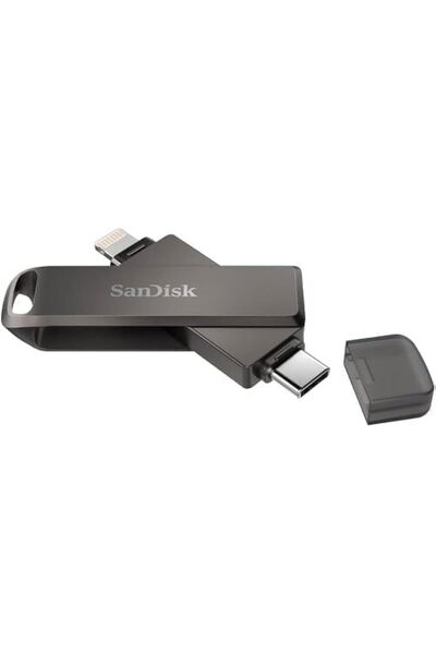 SanDisk Phone Drive USB Flash Drive for iPhone 64GB - Dark Gray (Lightning & USB-C)