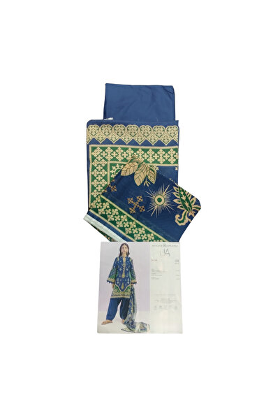 Generic Lady Dress 3PC Digital Printed Lawn 3PC Suit Unstitched Gardenia