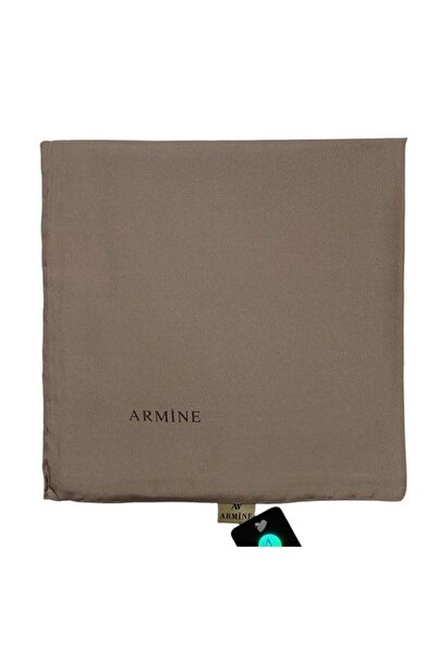 Armine Plain Silk Scarf - 1406 Mink Twill