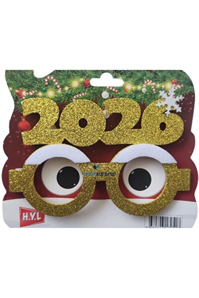 parti sürprizi New Year's Party 2026 Gold Party Glasses 1 Piece