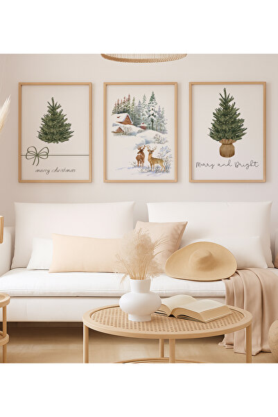 VOBA STORE SET DE TABLĂ MDF CU CADRU CONCEPTUAL DE PĂRĂN DE PIN DE CRĂCIUN - 112