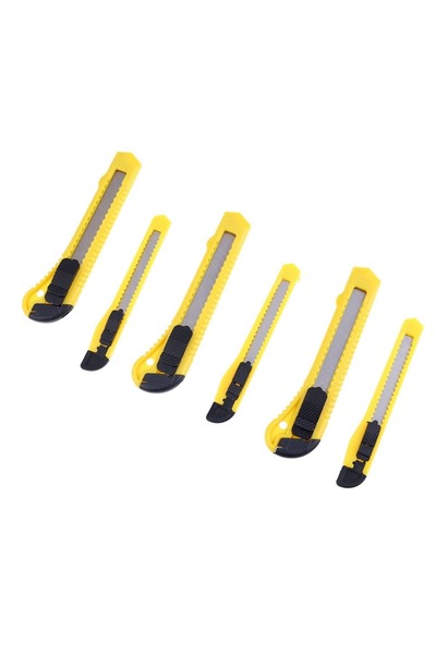 Lawazim Cutters Set 3 Small 3 Large - Utility Knife Set for Cardboard & DIY