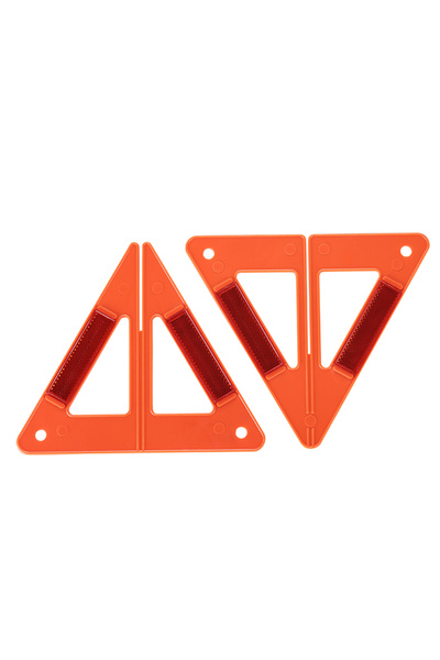 Lawazim Reflective Road Safety Triangle 2pcs - Foldable Emergency Warning